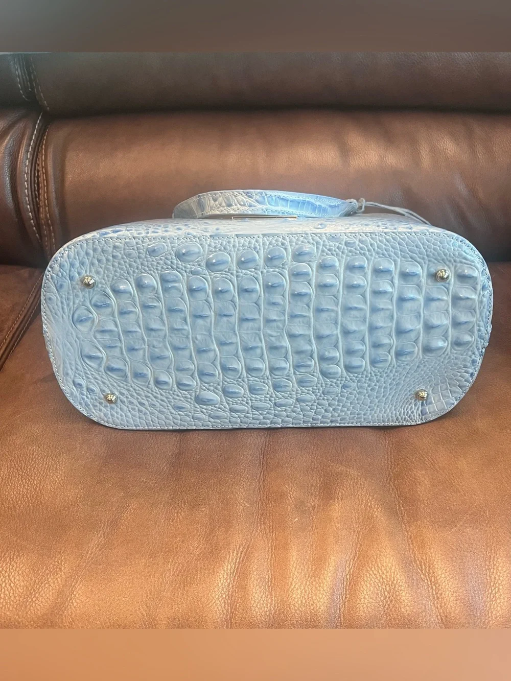 Brahmin SAMPLE nwt light blue large tote